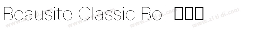 Beausite Classic Bol字体转换